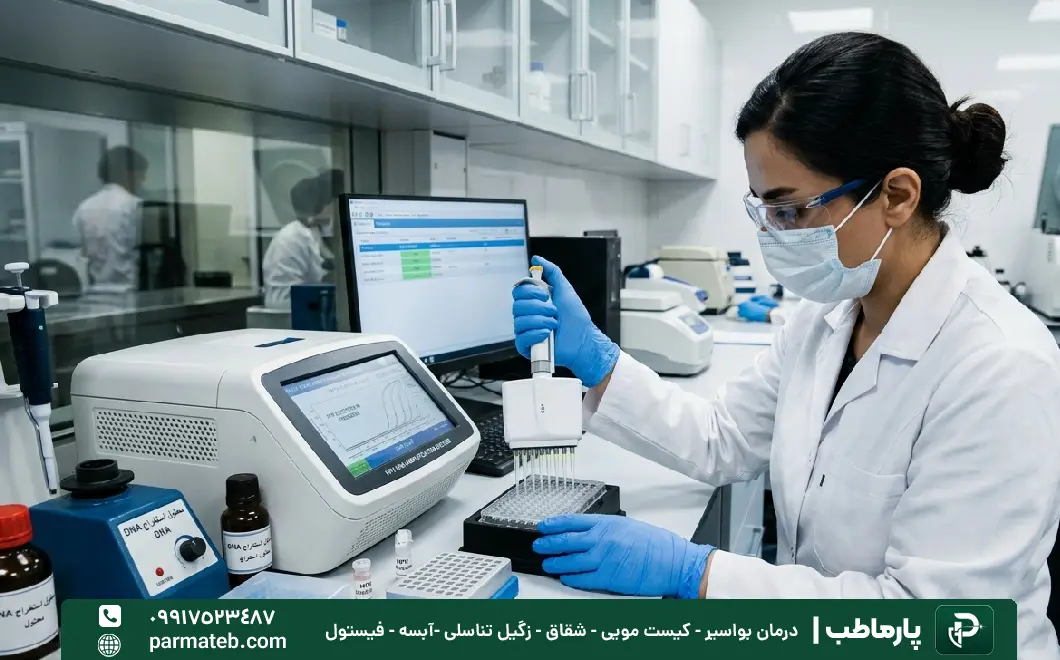 نمونه برداری با آزمایش یکی از راه های تشخیص زگیل تناسلی است