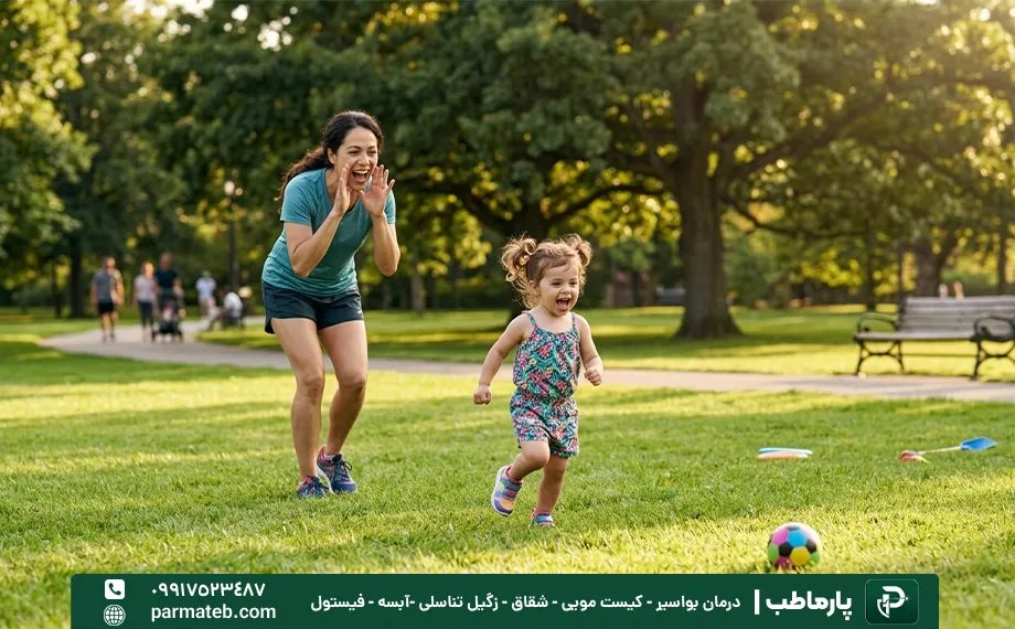 تشویق به تحرک کودک برای جلوگیری از بواسیر کودکان