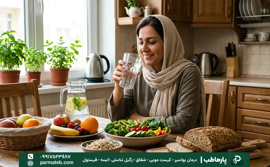 مصرف غذاهای با فیبر بالا برای درمان خانگی سوزش مقعد