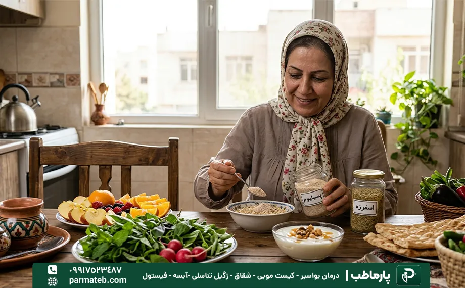 افزایش فیبر غذایی و مصرف پسیلیوم