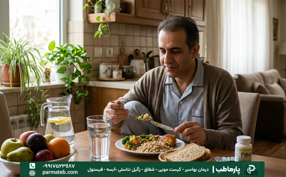 تغذیه بعد از عمل آبسه مقعدی