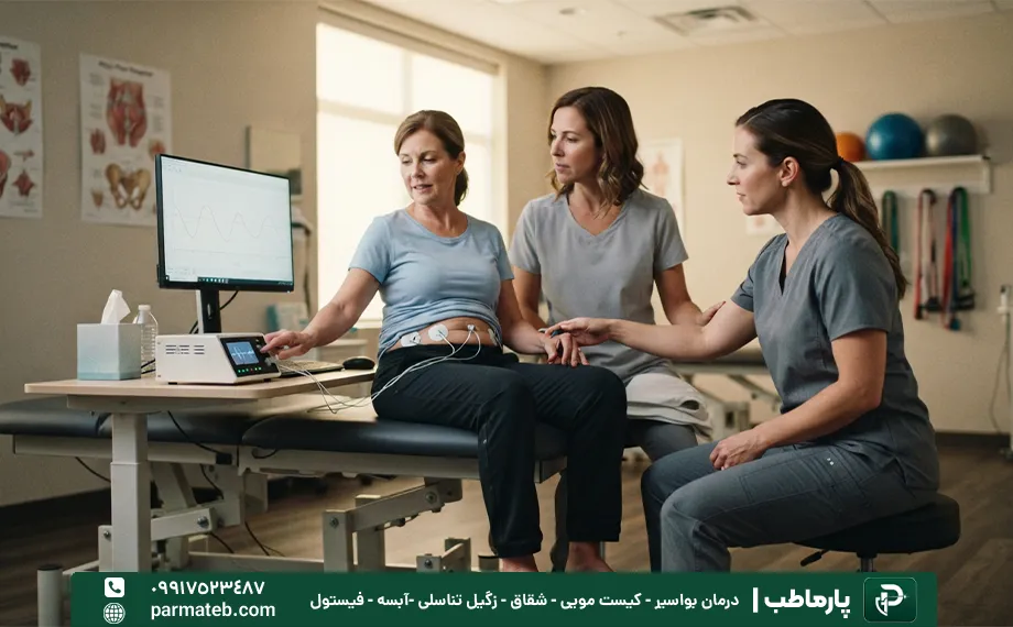 بیوفیدبک عضلات کف لگن