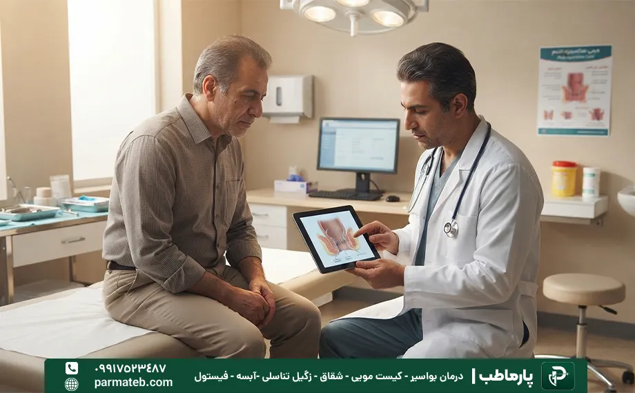 ویزیت پیگیری فیستول مقعدی