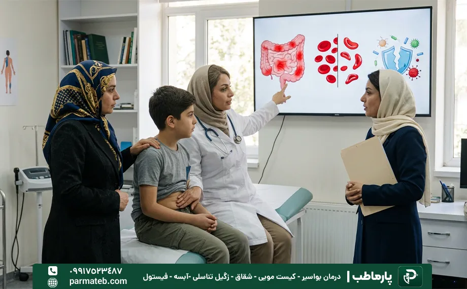 بیماری های زمینه از علت های آبسه مقعدی کودک