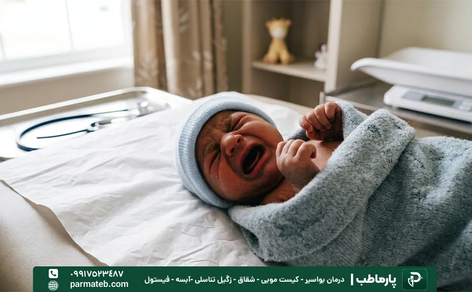 آبسه مقعدی در نوزادان