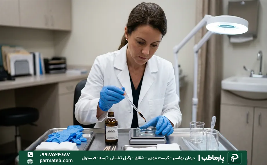 درمان زگیل تناسلی با اسید TCA