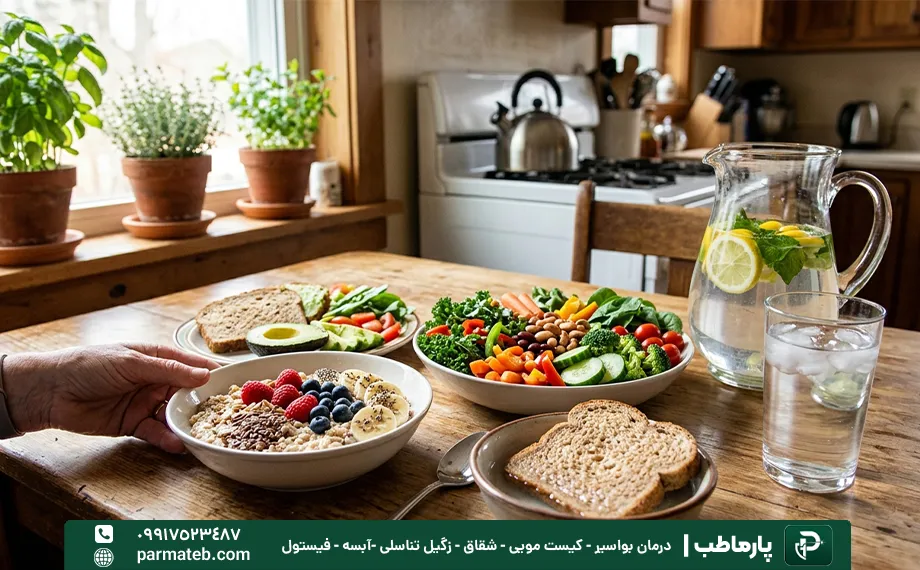 تغییر در رژیم غذایی برای درمان درد مقعدی