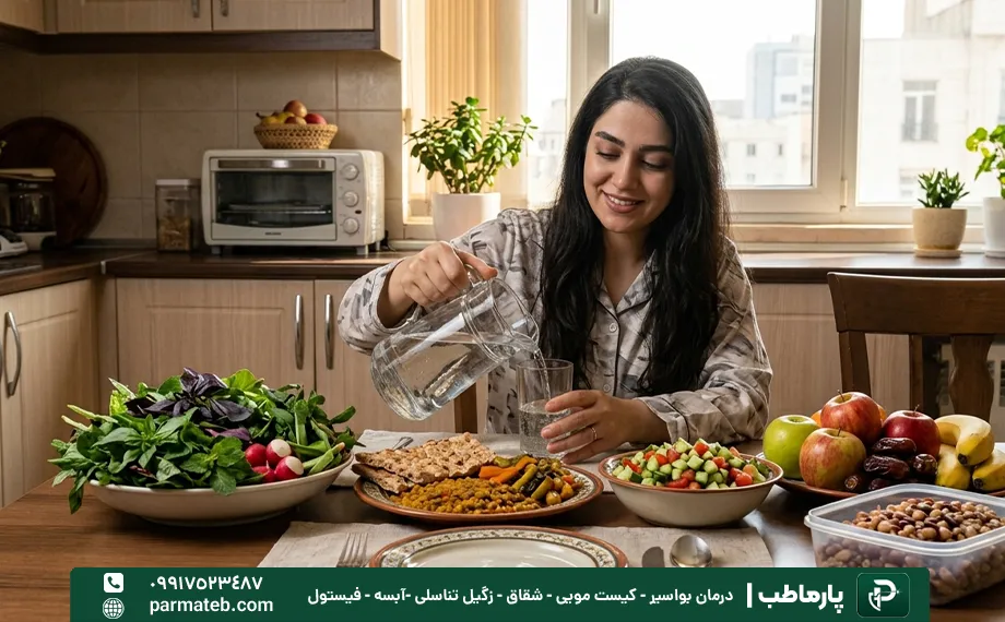 بهبود تغذیه برای درمان خانگی پارگی اسفنکتر مقعدی