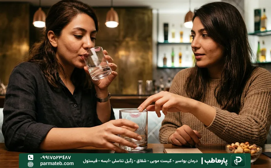 انتقال زگیل تناسلی از لیوان
